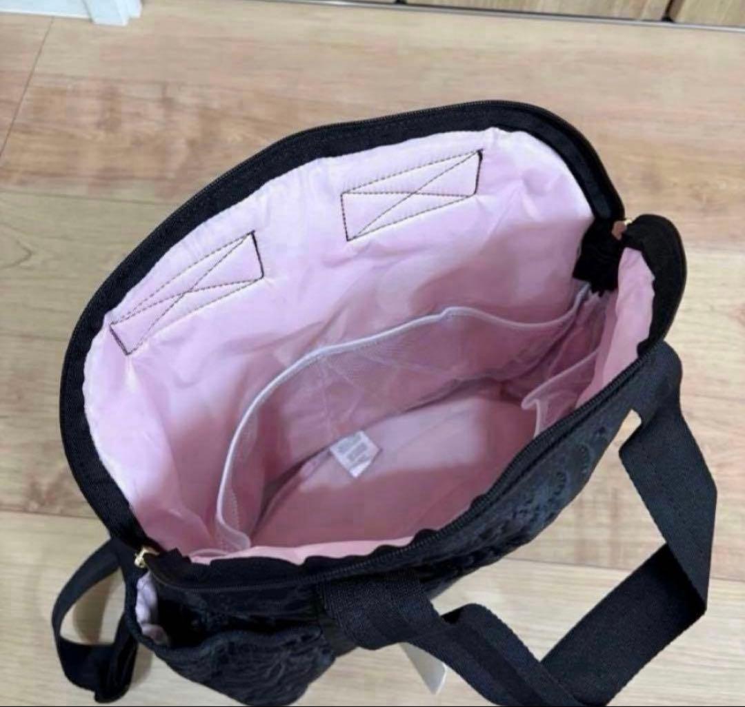 【新品】レスポートサック パフィーブロッサムズ 2way リュック 黒