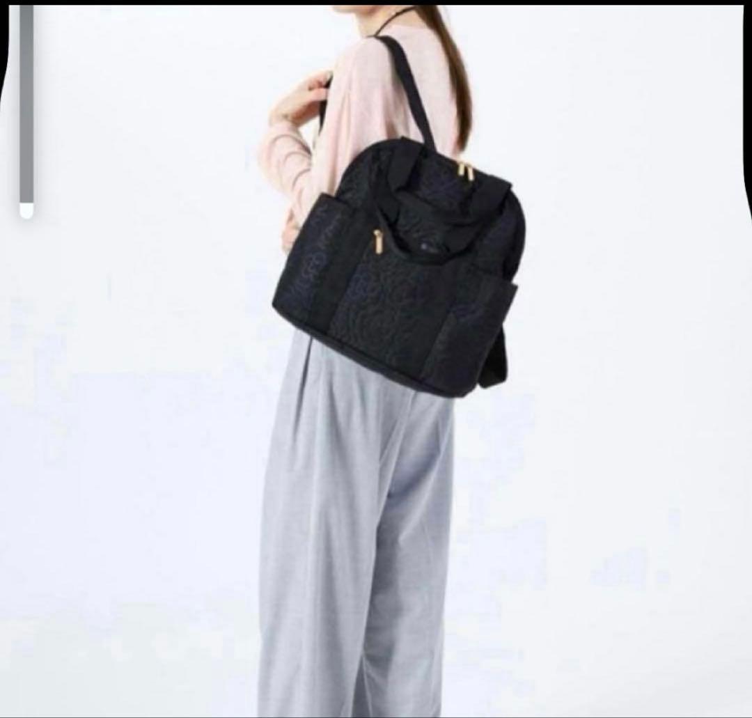 【新品】レスポートサック パフィーブロッサムズ 2way リュック 黒