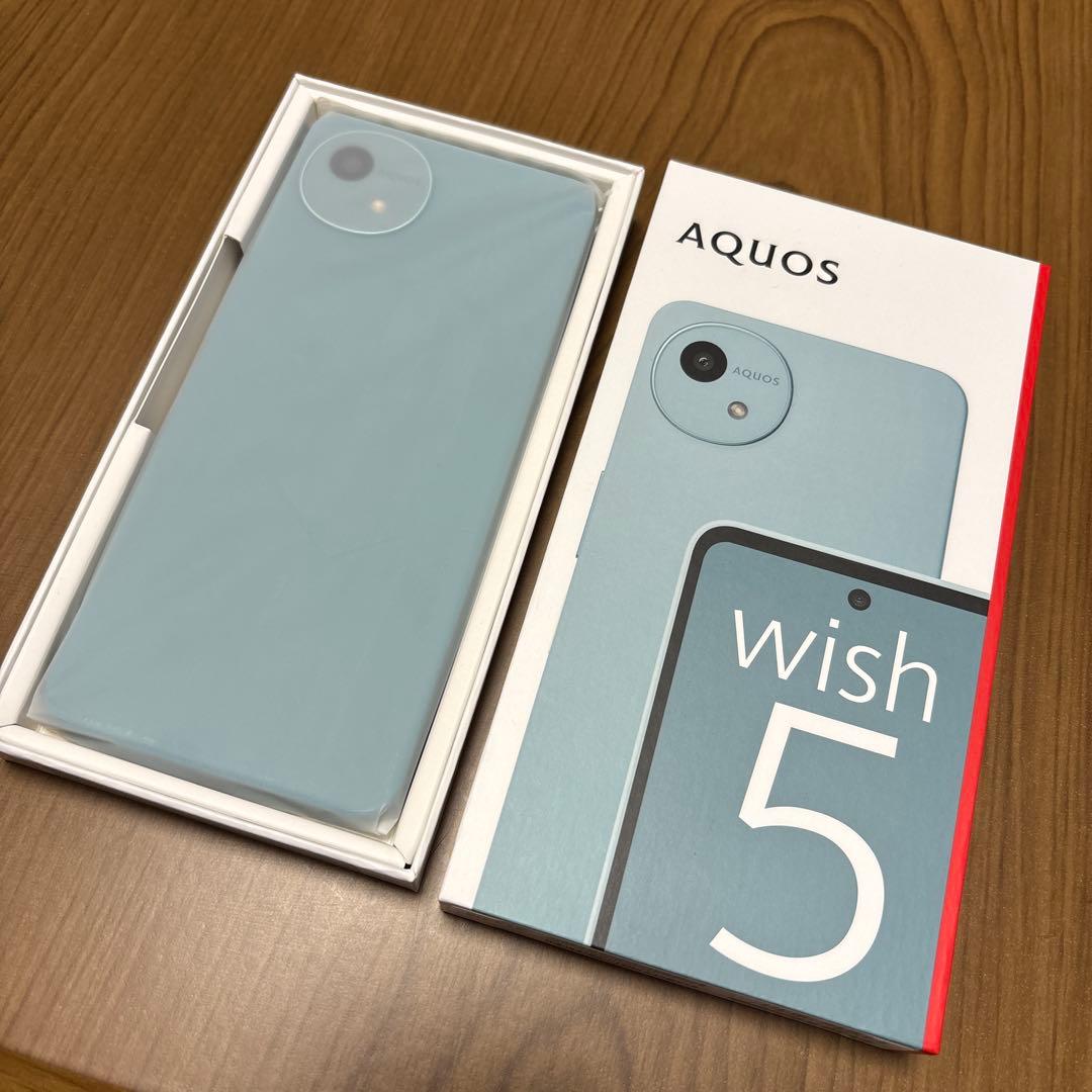 新品未使用★AQUOS Wish5 SH-52F WAKABA(GR)ワカバ
