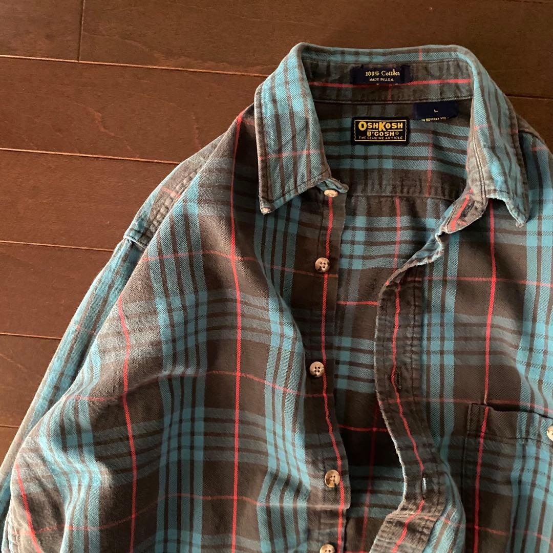 80〜90年代OSHKOSH コットンヘビーネル MADE IN USA