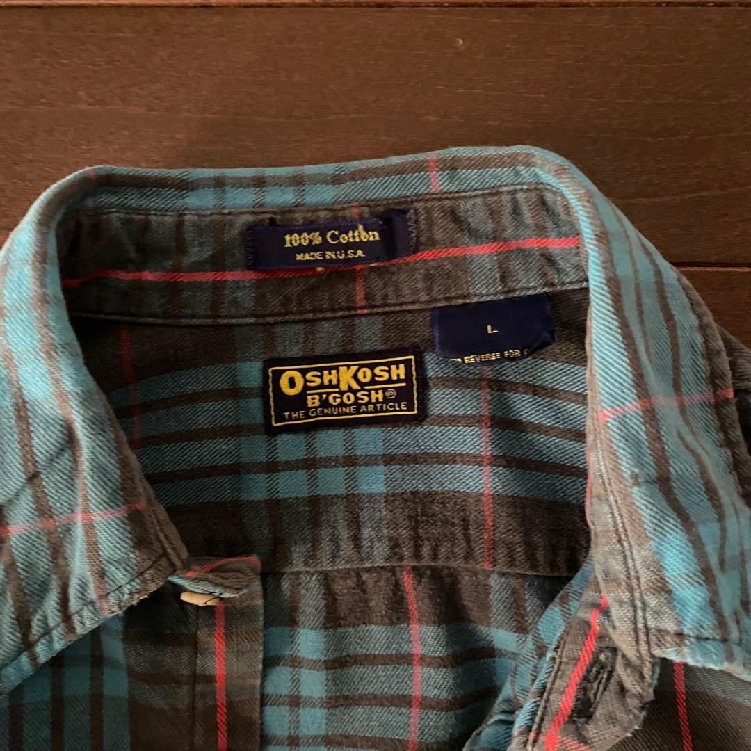 80〜90年代OSHKOSH コットンヘビーネル MADE IN USA