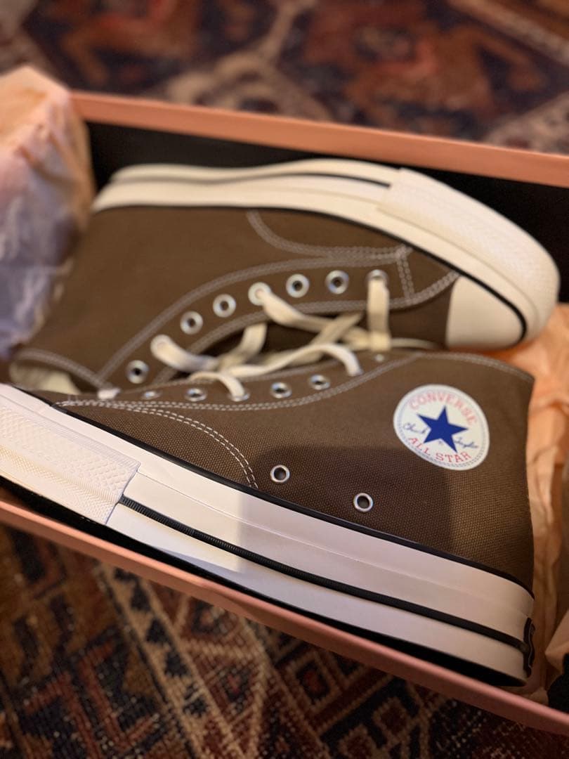 【新品】Converse addict CANVAS HI ブラウン　28CM