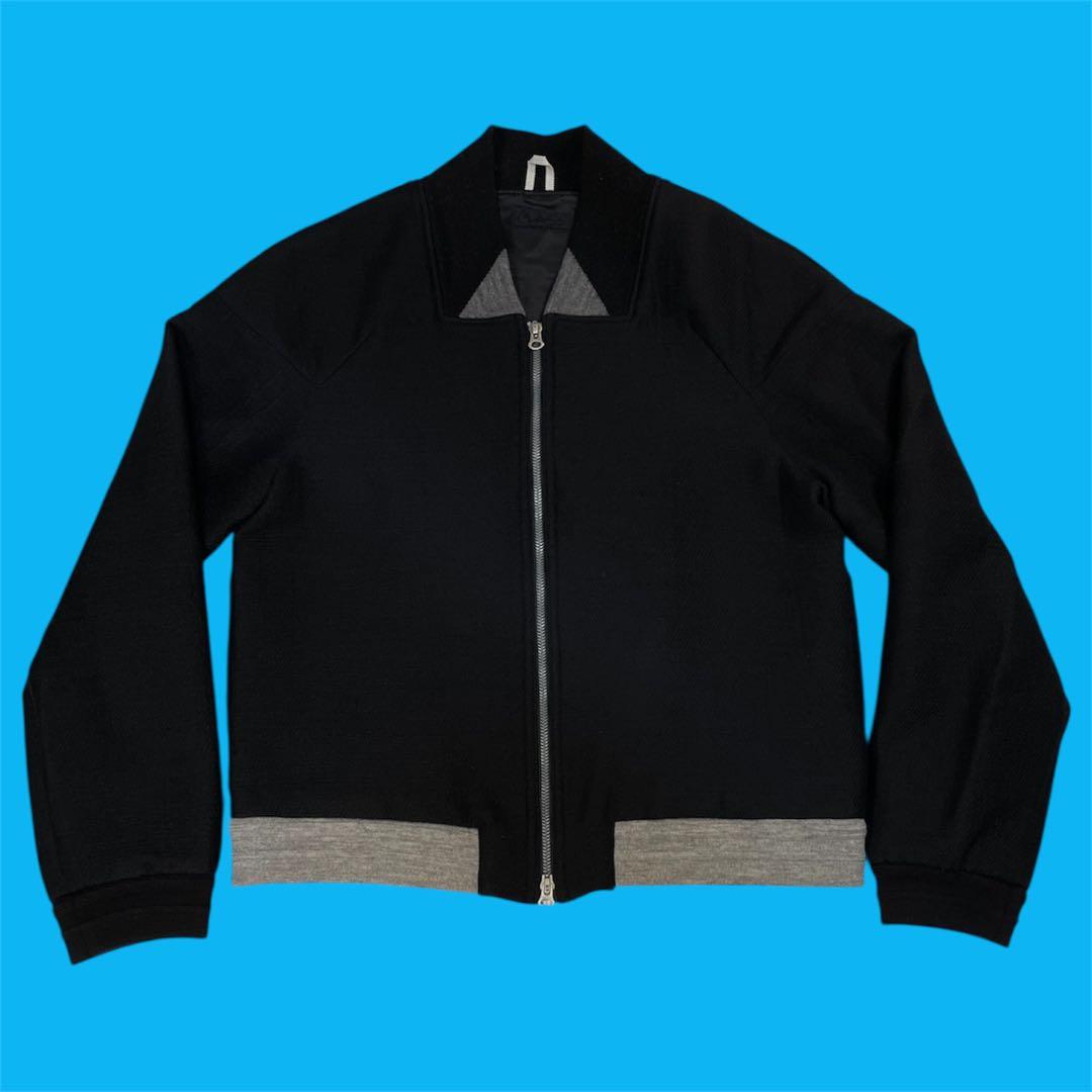 美品 Class ウール 短丈 ブルゾン ジャケット Waldes ダブルジップ