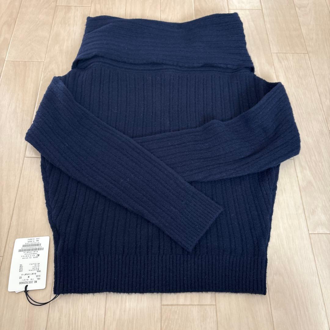 cleblatt シュテルビーズオフショルダーニット