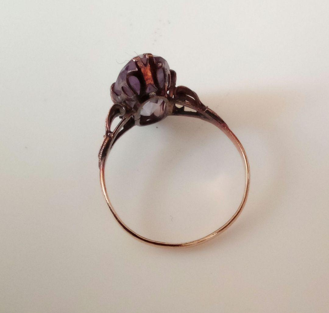 18K アメジスト ヴィンテージリング