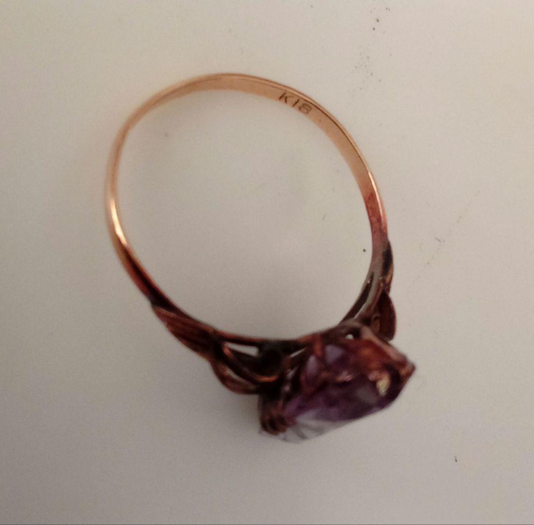 18K アメジスト ヴィンテージリング