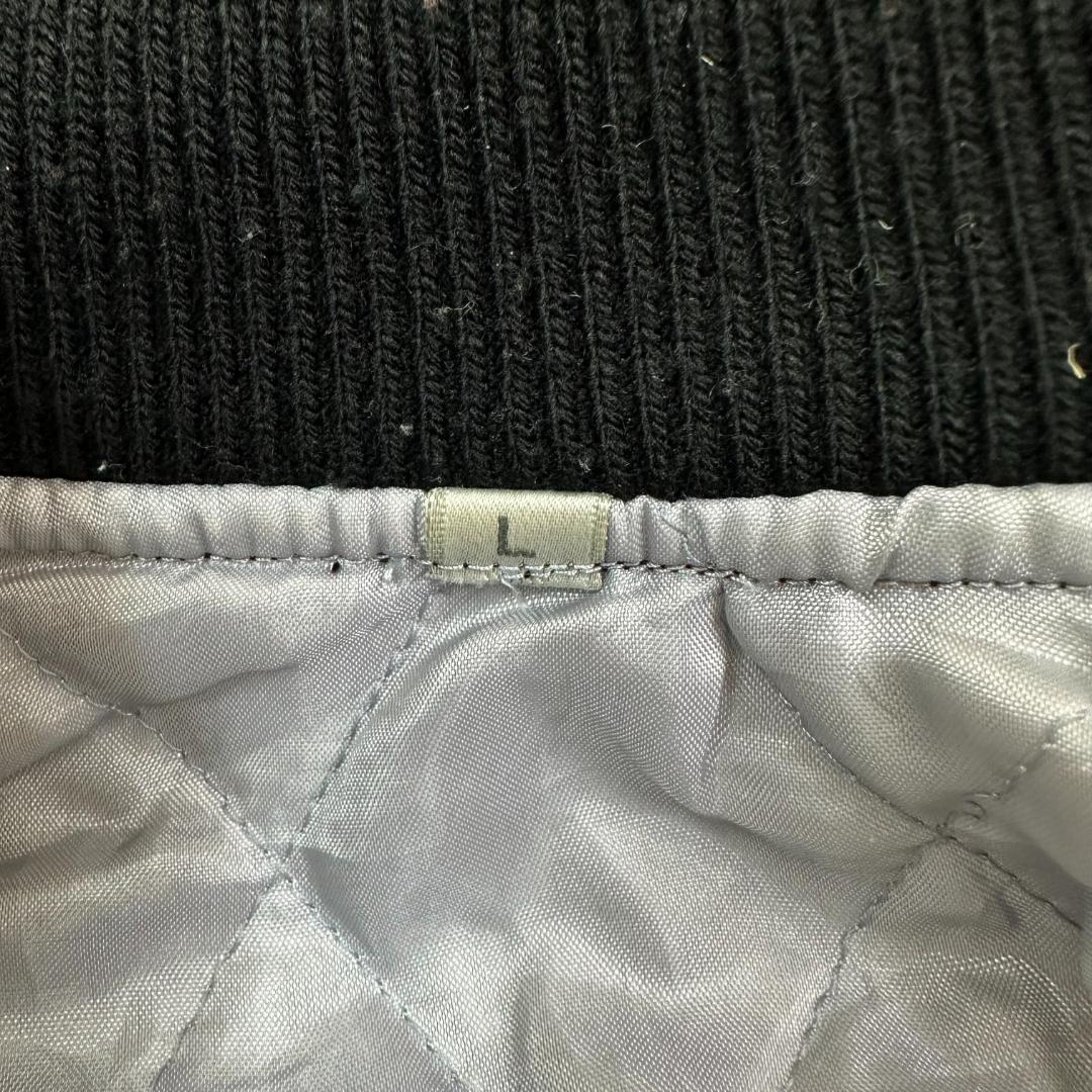 プリンス商会 55周年記念 スカジャン ブラック × シルバー L