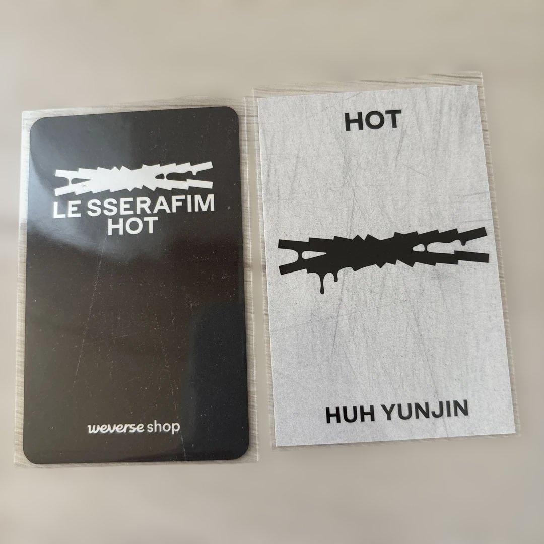 LE SSERAFIM HUH YUNJIN HOT タレントカード