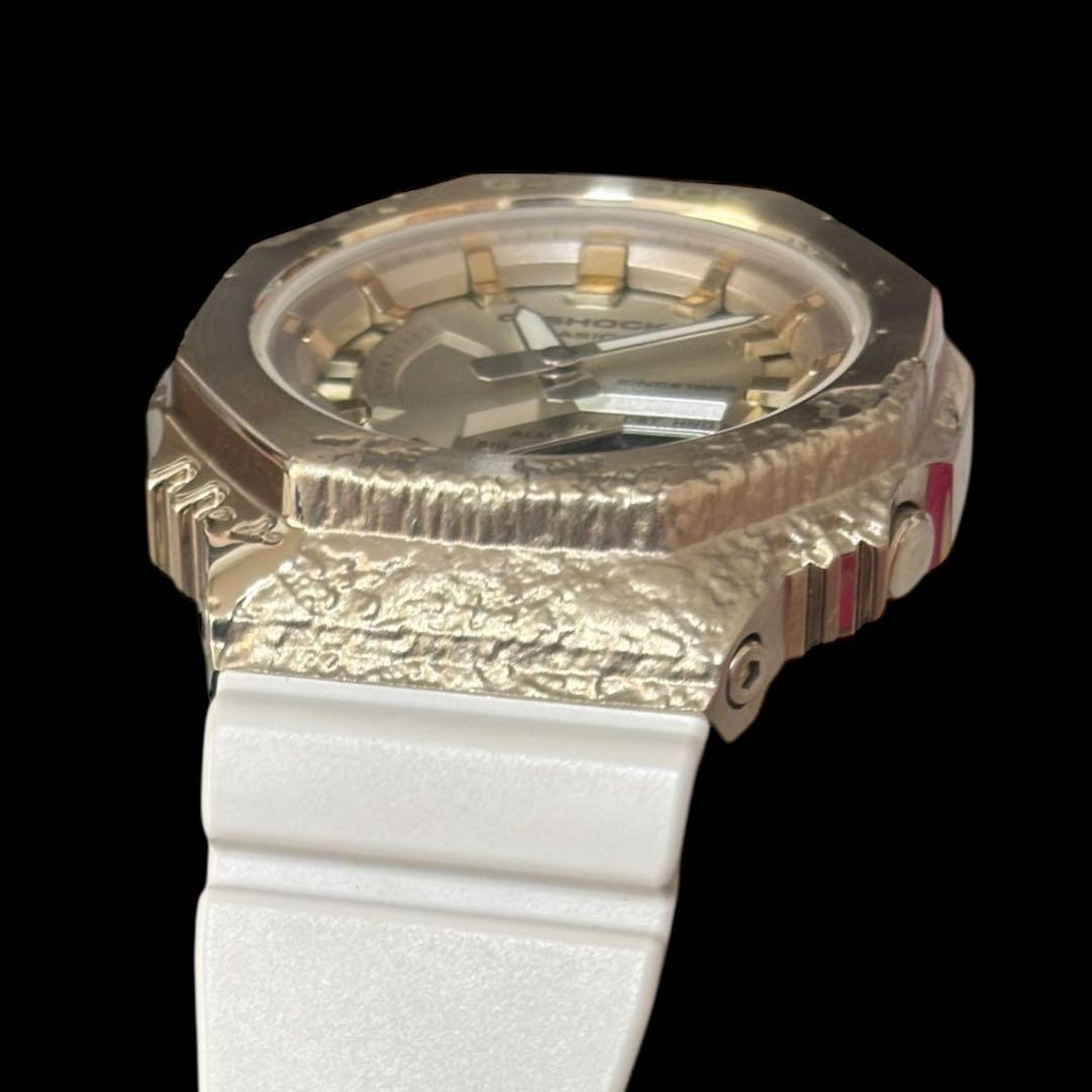 G-SHOCK GショックGM-5600 ゴールド/ホワイト　40周年モデル