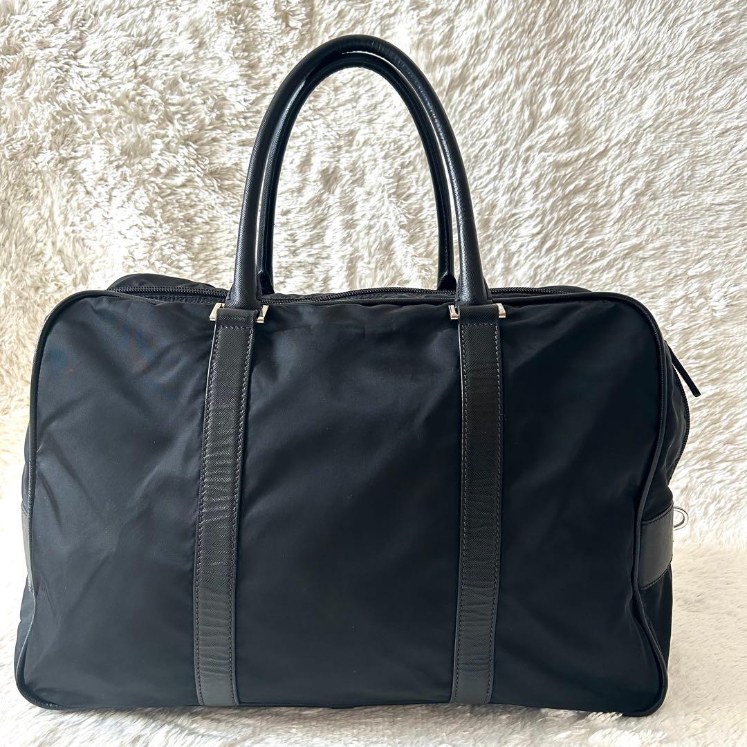 美品✨PRADA プラダ ビジネスバッグ 三角ロゴ　ブリーフケース ナイロン