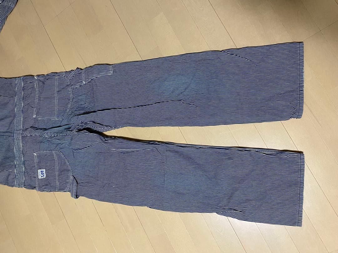 ストライプ 長袖 つなぎ