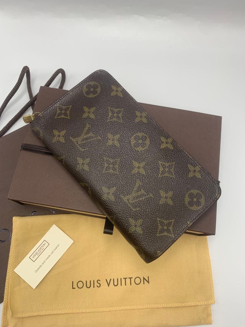 ルイヴィトン　モノグラム　ポルトモネジップ　長財布　財布　ラウンドジップ