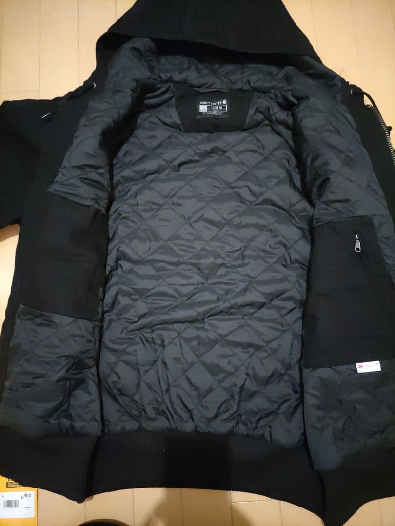 Carhartt/カーハート キルティングライナー ダック フードジャケット　L