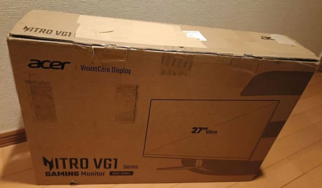 Acer 27インチモニター WQHD 180Hz VG271UM3bmiipx