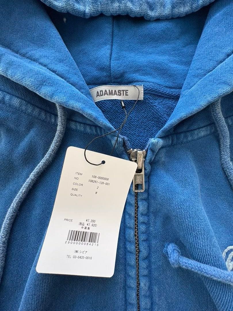 e*様 ADAMASTE ダブルジップショートフーディー【短丈】