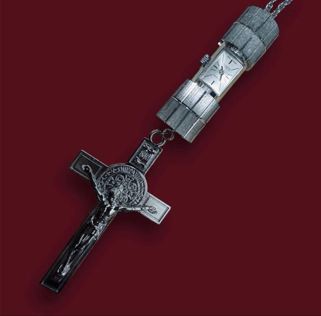 最終値下げ★激レア‼︎ジャンポールゴルチエ★クロスウォッチアンティークネックレス