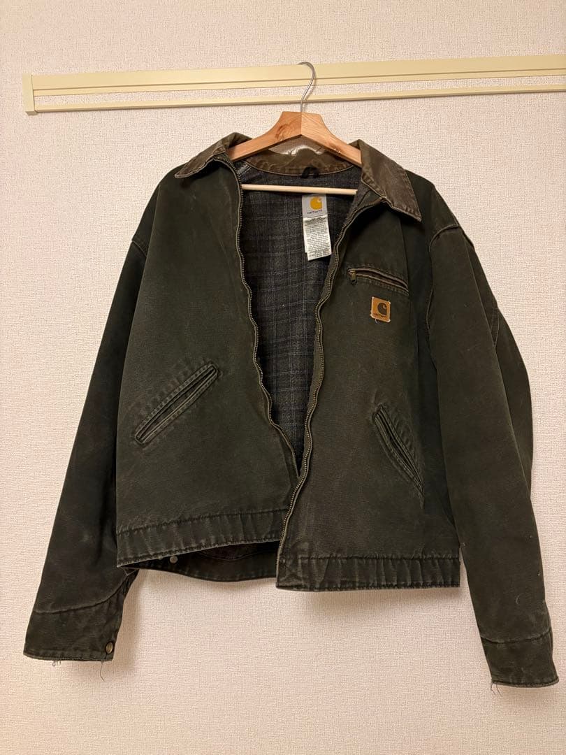 Carhartt デトロイトジャケット　モスグリーンMOS J97