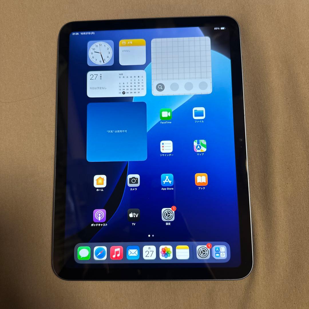 iPad 第10世代 64GB Wi-Fi バッテリー91% 4