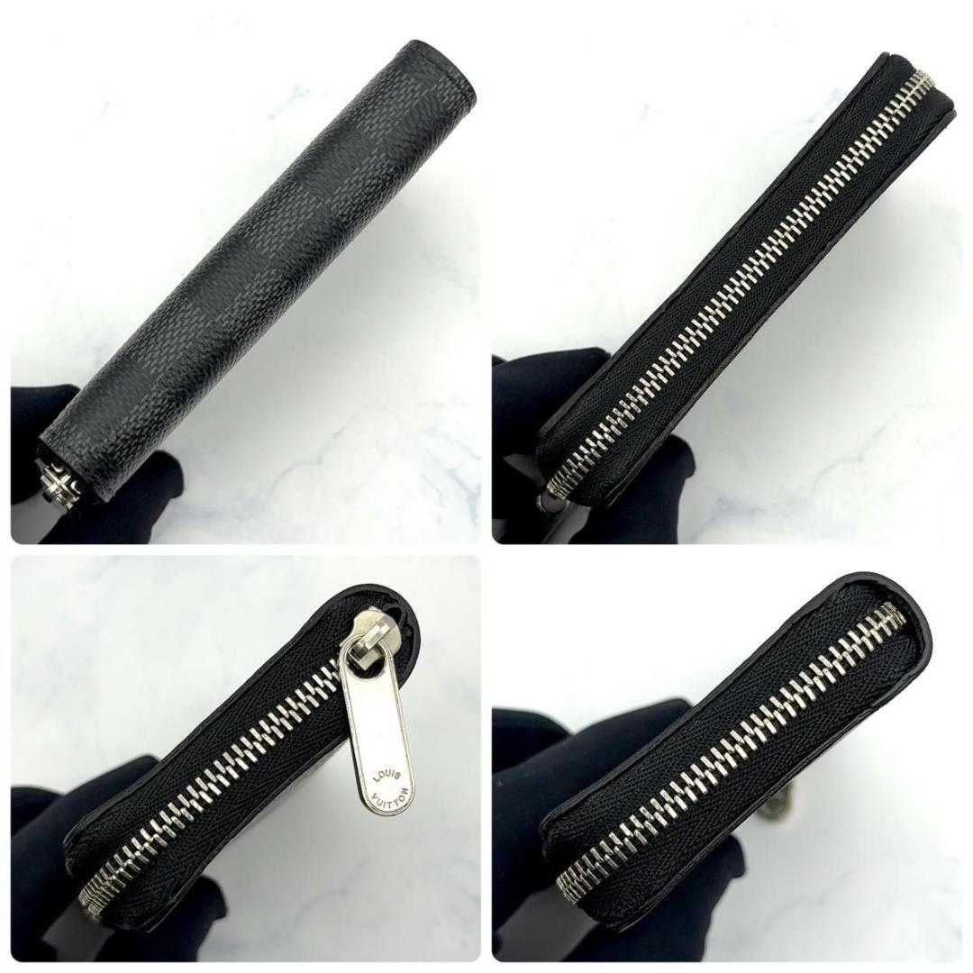 【最高級美品】ルイヴィトン ダミエグラフィット ジッピーパース 小銭入れ