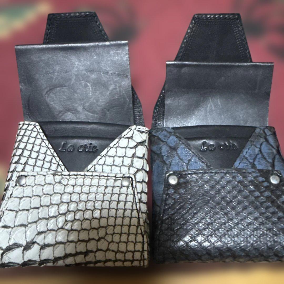 ラクリエ　パイソン　ミニウォレット セット