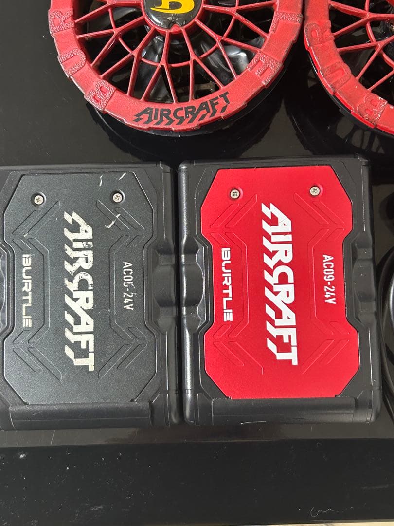 BURTLE AC09-24V バッテリー2個 ファン 充電器 セット