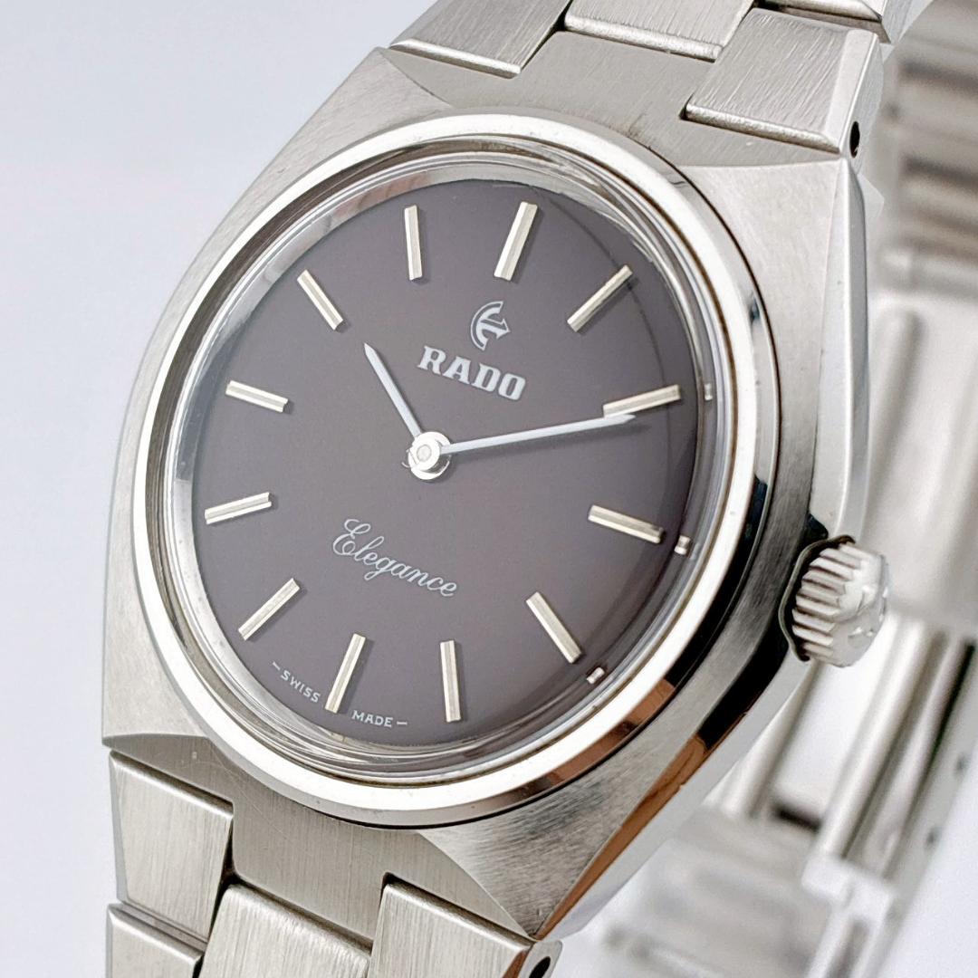 【希少】RADO Elegance 腕時計　手巻き　稼働　アンティーク　シルバー