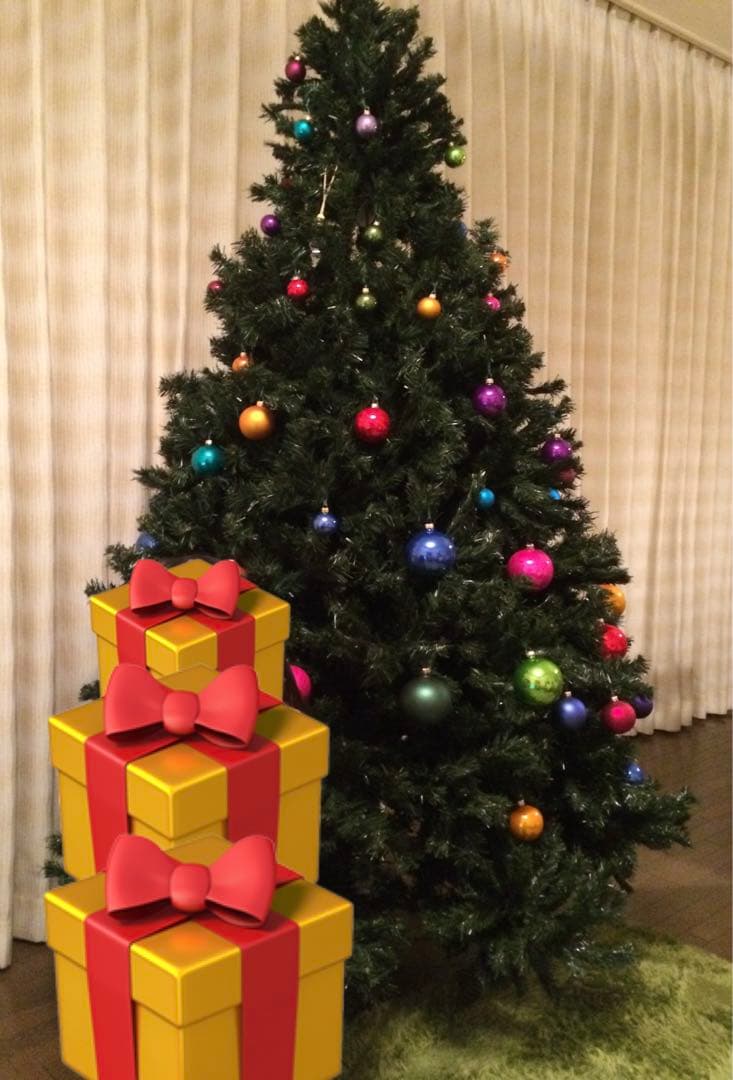 大きめクリスマスツリー本体210cm ボリュームあり豪華です