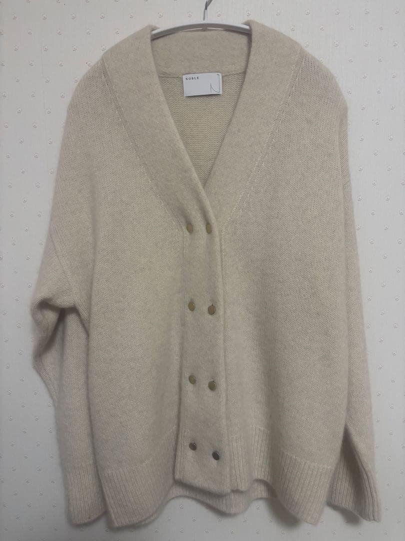 NOBLE YAKダブルボタンニットカーディガン
