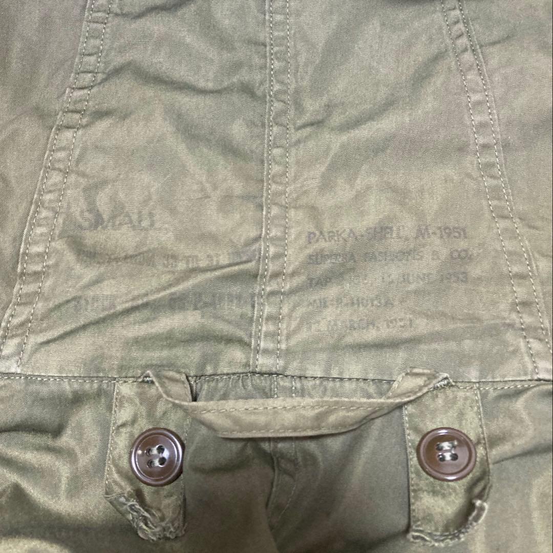 実物　M-51 モッズコート フィッシュテールパーカー アルミジップ