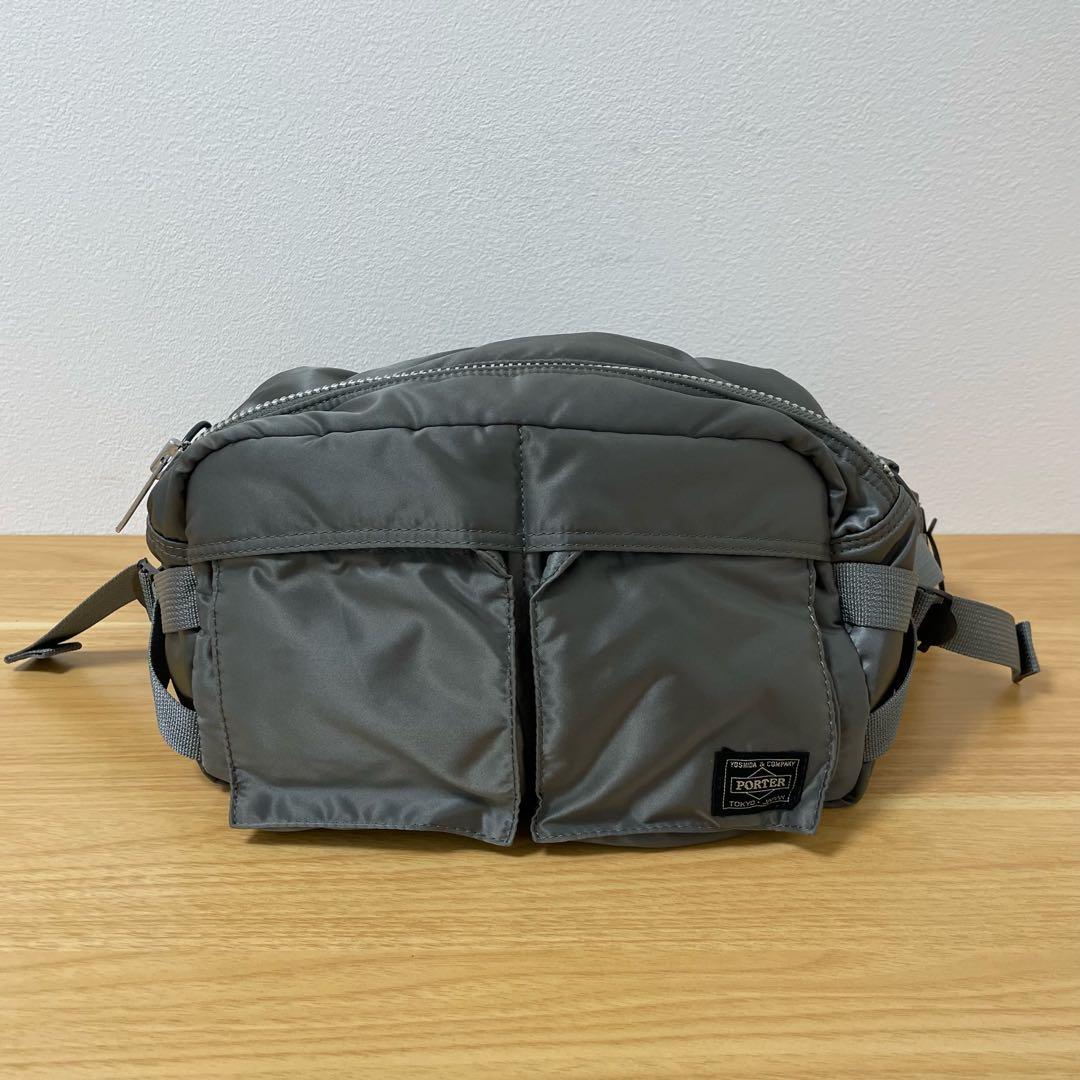 ポーター　タンカー　ウエストポーチ　ボディバッグ　グレー