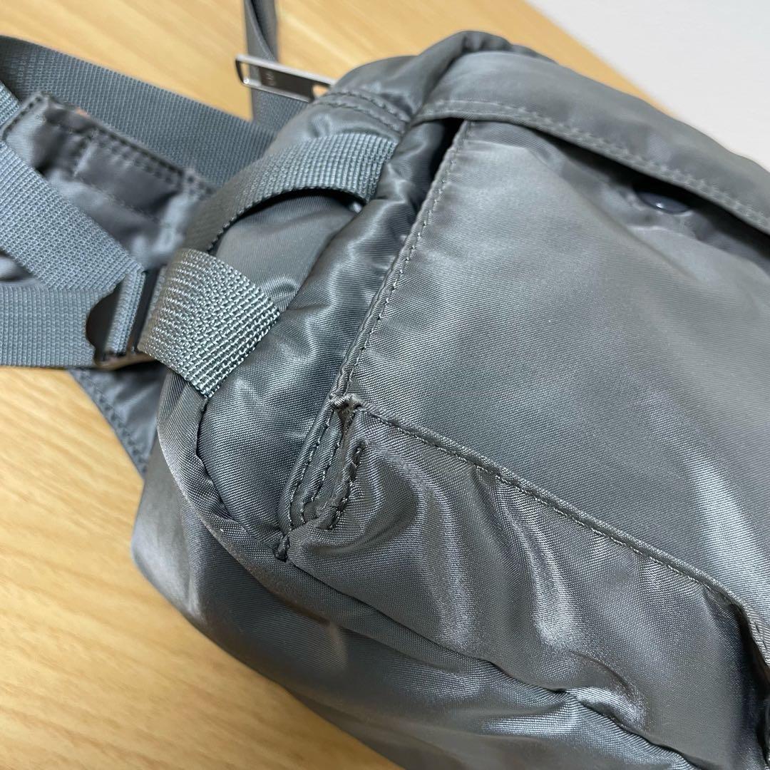 ポーター　タンカー　ウエストポーチ　ボディバッグ　グレー