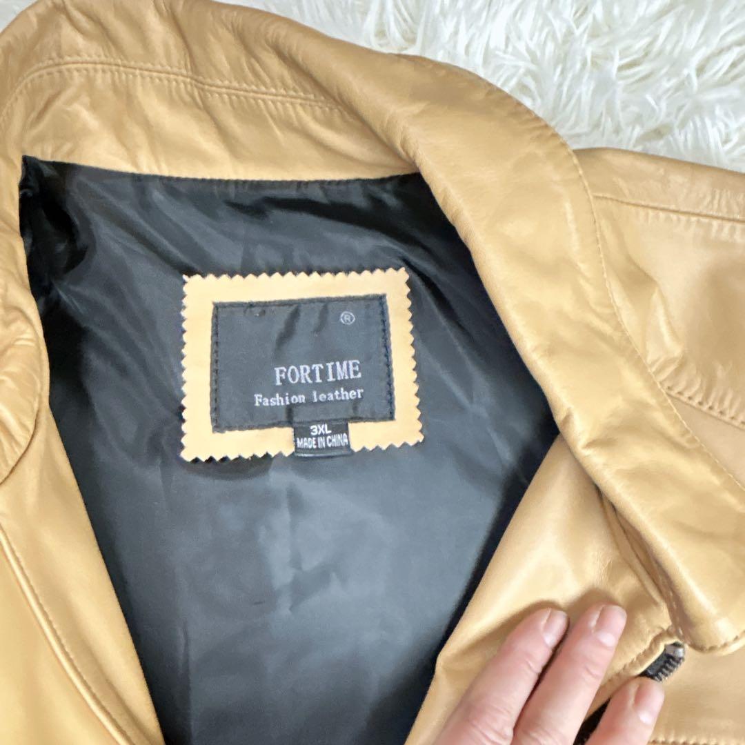 FORTIME レザージャケット ライダース3XL ビッグサイズ ヴィンテージ