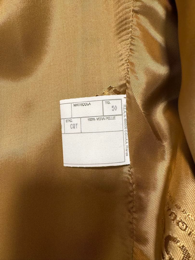 CINQUANTA / スタンドカラー シングルライダースジャケット