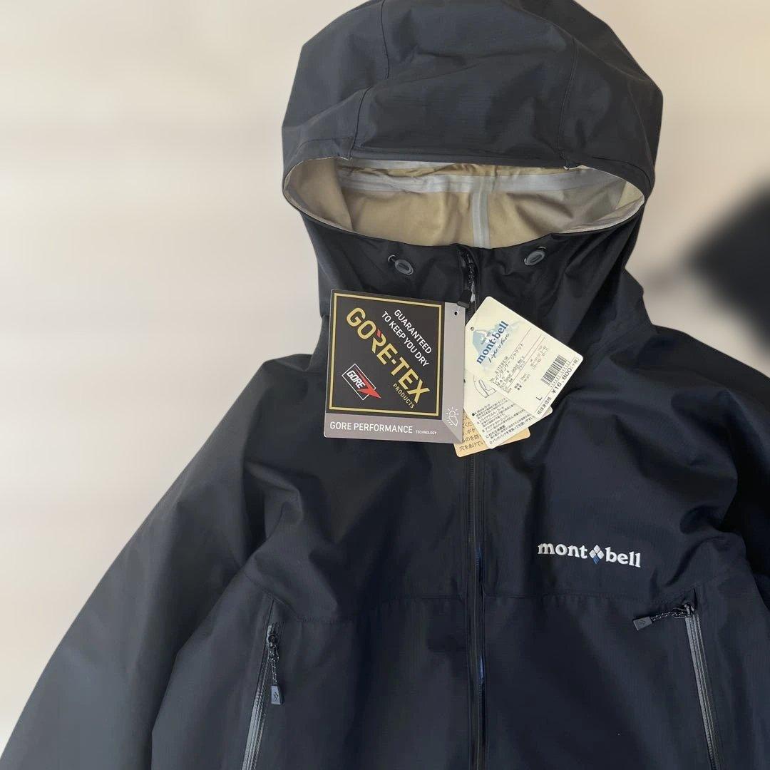 【新品】モンベル レインダンサージャケット ブラック　L 1128618袋付き