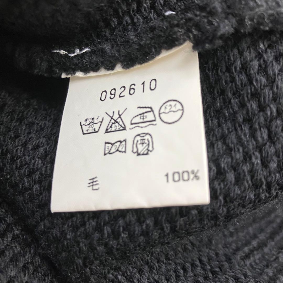 agnes b. HOMME ハイネックニットセーター ウール フランス製 黒