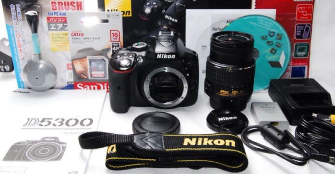 Wi-Fi機能搭載☆Nikon D5300☆高画質☆おすすめ一眼レフ☆