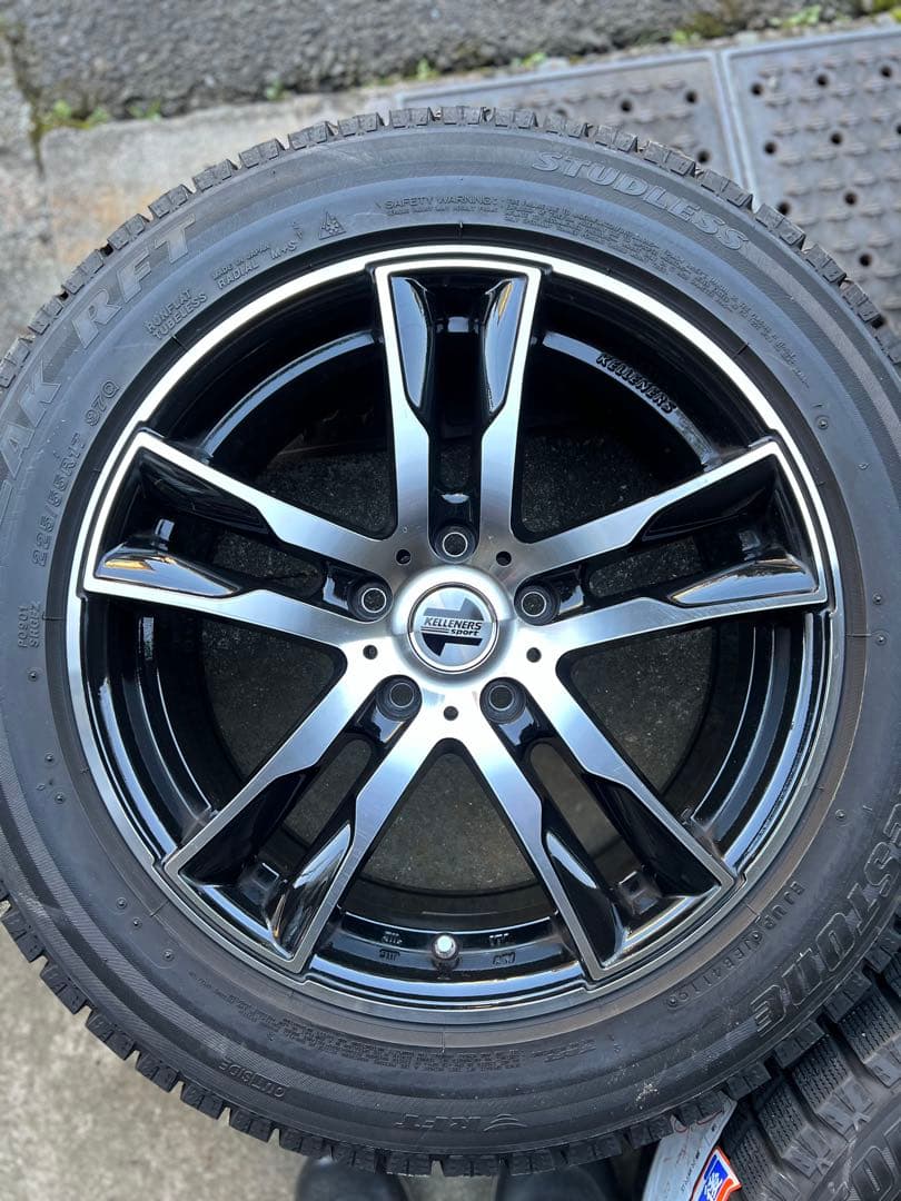  X1 スタッドレスタイヤ(ブリザックRFT)ホイール17インチ4本セット