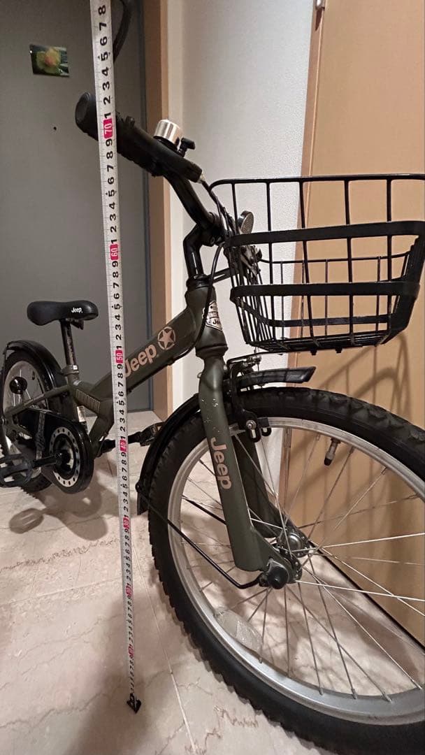 ジープ　JEEP 自転車キッズ　補助輪付き　匿名配送　中古