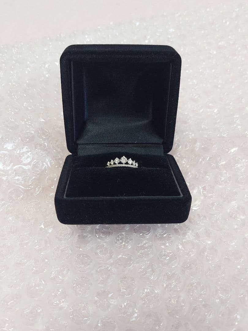 K18ホワイトゴールド　ティアラ　ダイヤモンドリング メザンジュ 銀座リム