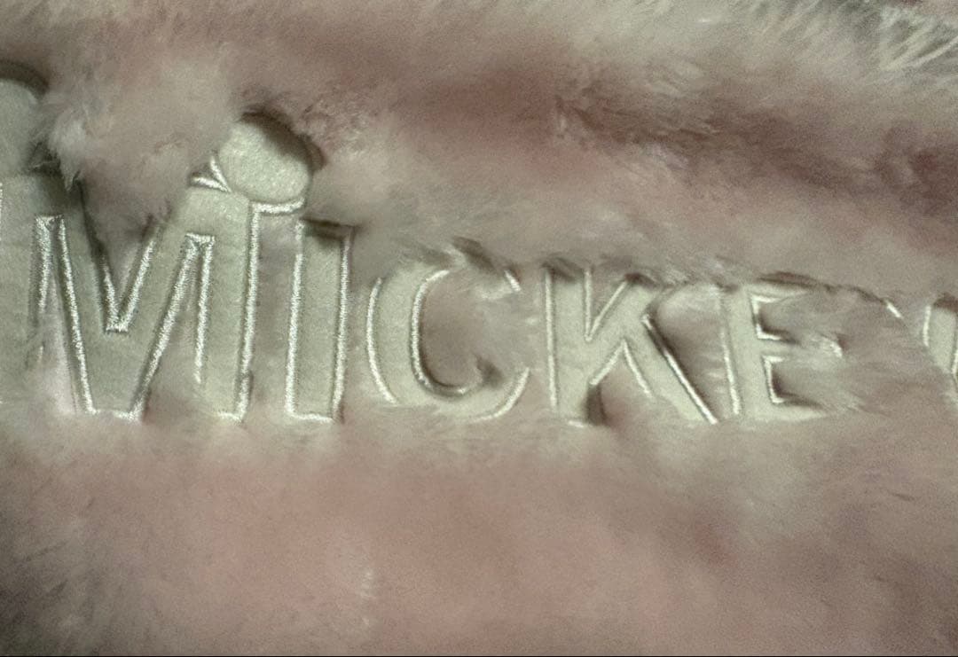 匿名配送 ミニーマウス マフラーキャップ ピンク 美品