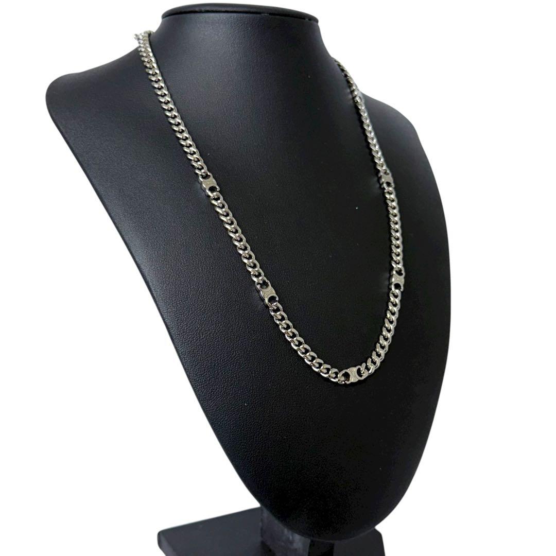 【美品】セリーヌ　グルメット　トリオンフ　シルバー　ネックレス