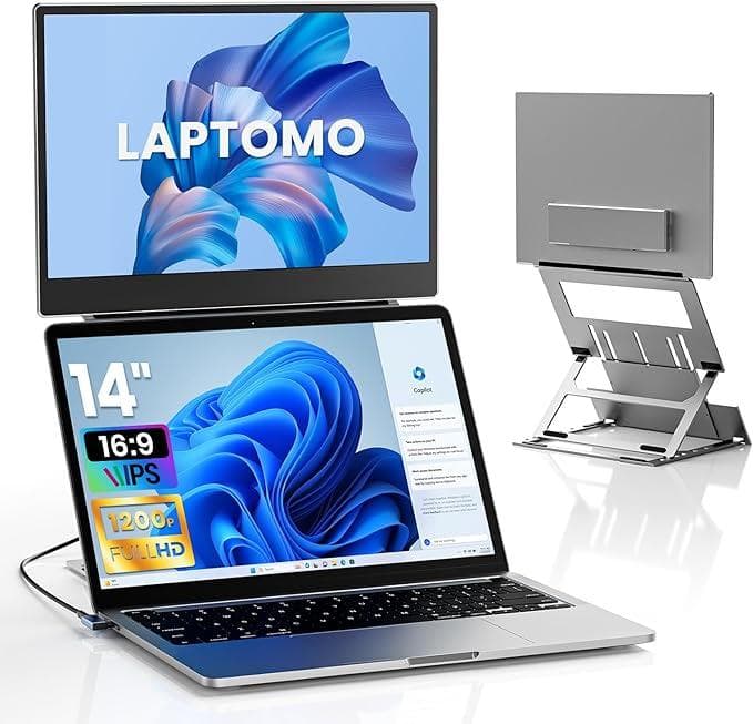 Laptomo Z1 14インチ ポータブルモニター デュアルディスプレイ