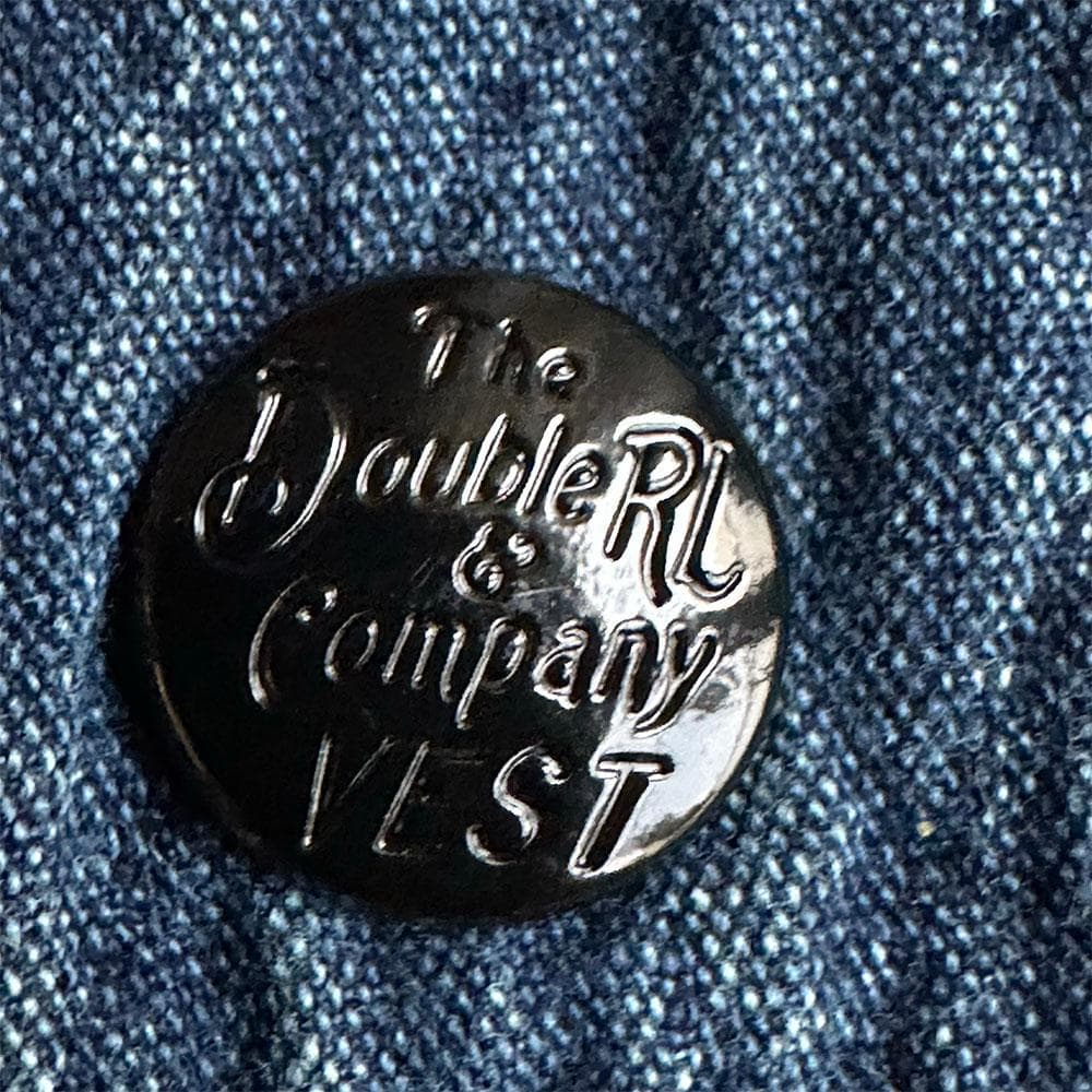 RRL ダブルアールエル インディゴ ベスト L キルティング