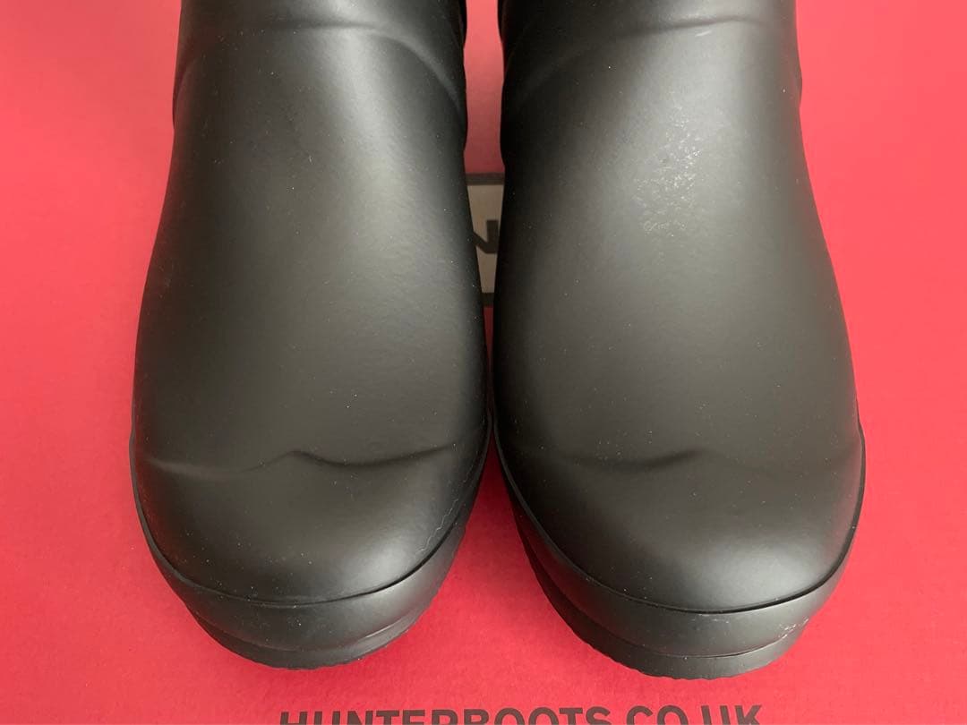 Yui　 【25㎝】HUNTER ロング レインブーツ 雨靴 ブラック 黒