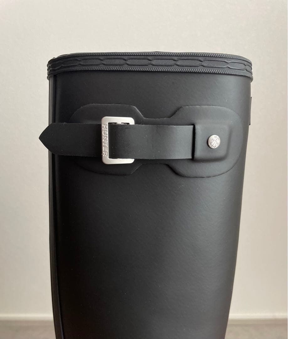 Yui　 【25㎝】HUNTER ロング レインブーツ 雨靴 ブラック 黒