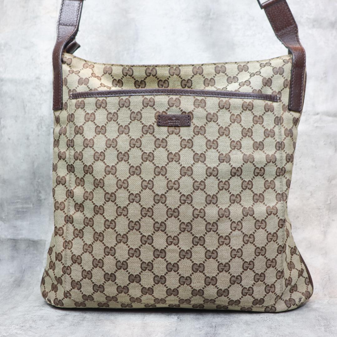 GUCCI GGキャンバス トートバッグ ショルダーバッグ ユニセックス