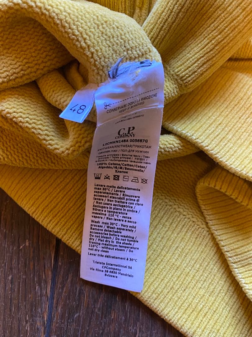 C.P. Company ニット 48 イエロー セーター コットン