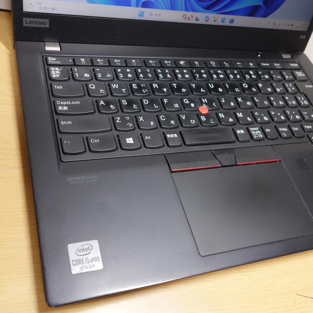 ThinkPad X13◆Core i5-10310U/256G/8G/電池長持