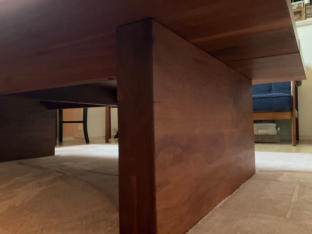 【すず】ウォールナット無垢　座卓　一点物