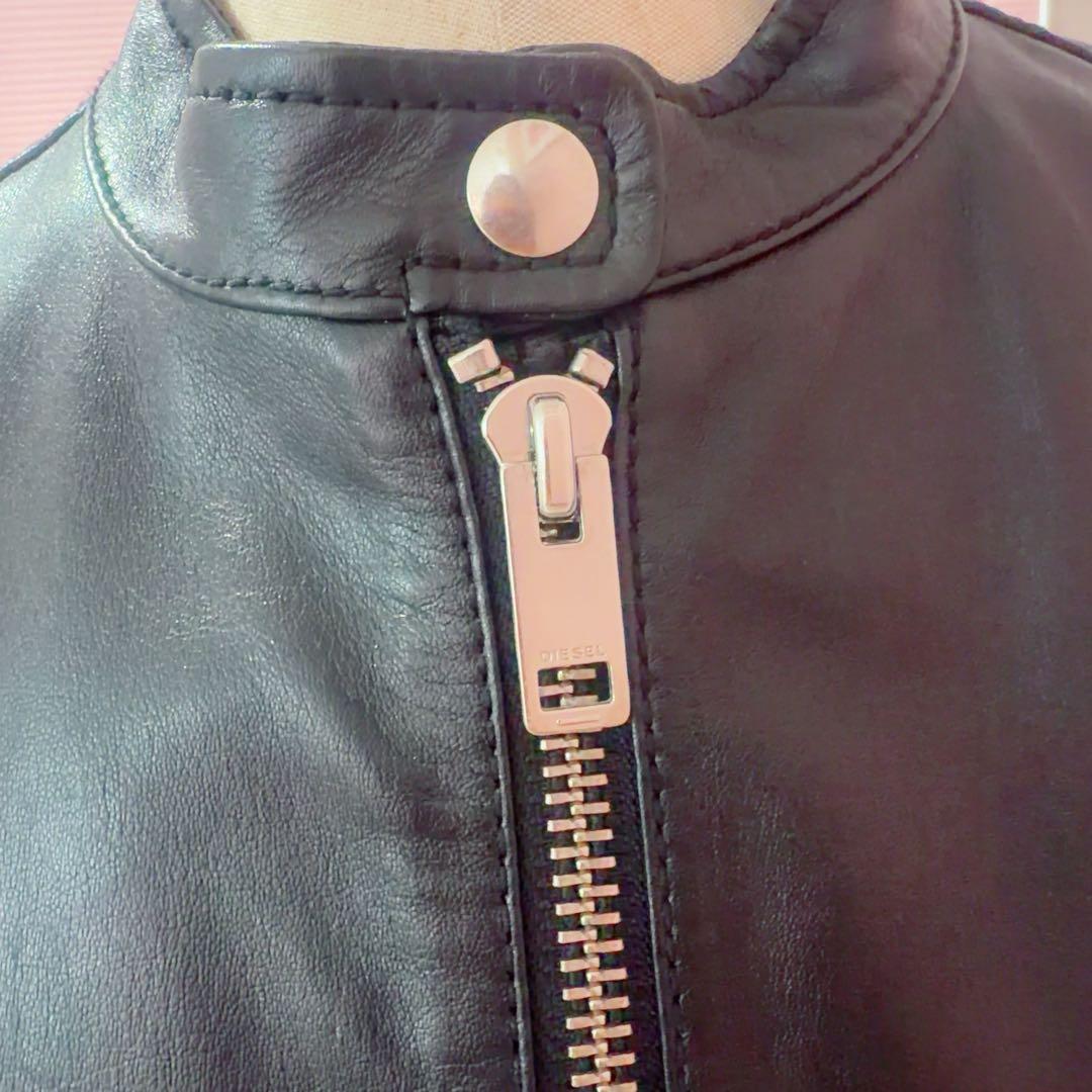 【美品】ディーゼル レザージャケットブラック